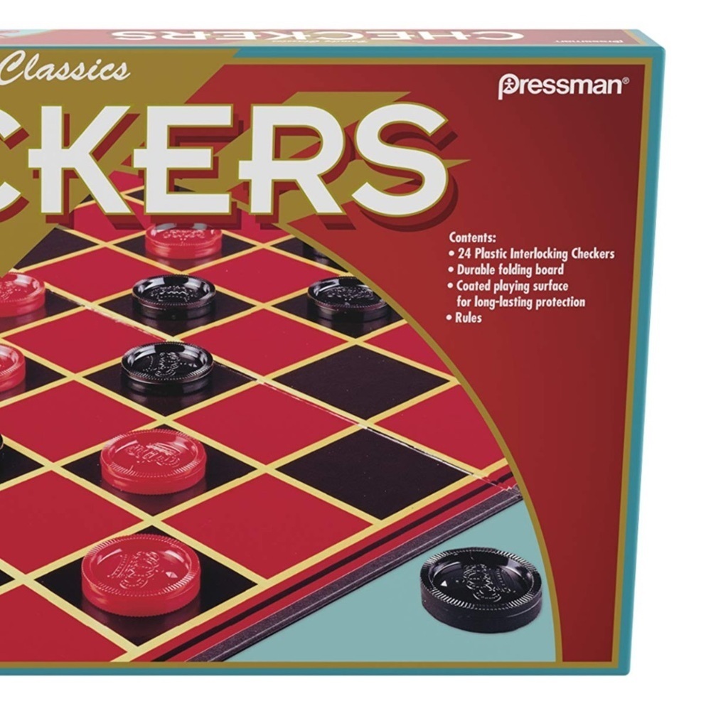 Checkers Game Board Family Classic Board Game by Pressman New in Sealed Box - Picture 4 of 12